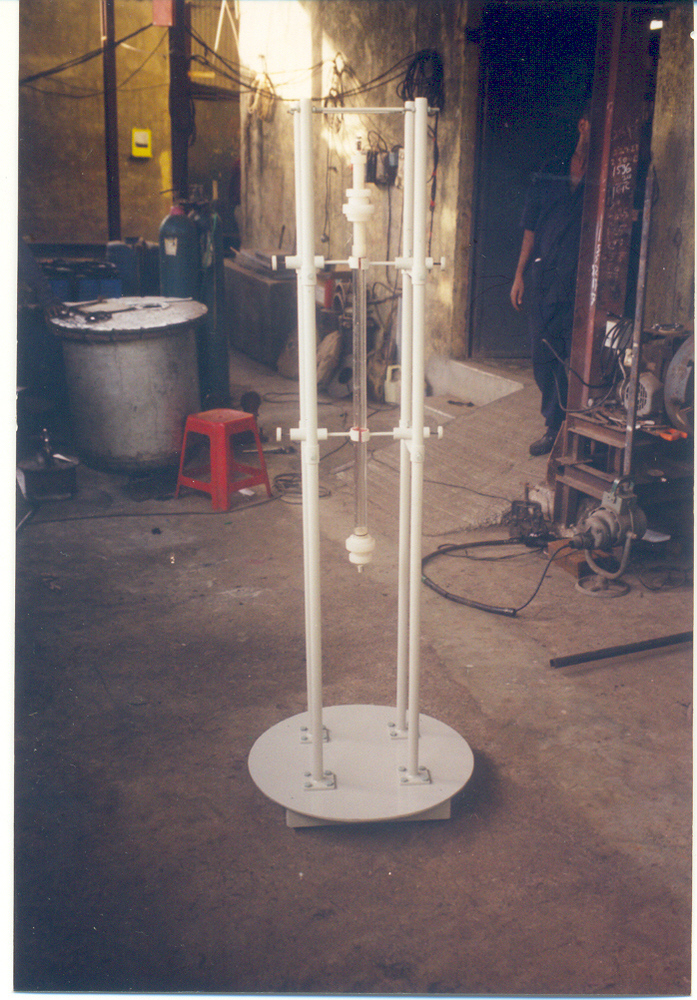 Glass Column With Ptfe Internals And Mounting Stand