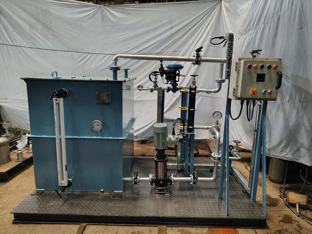 Hot Water System With Steam Heating
