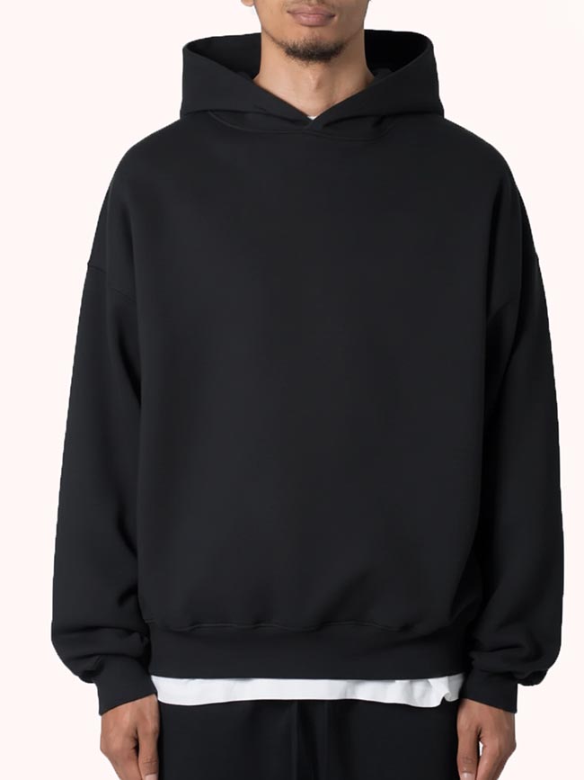 M11464 Mens Fleece Hooded Pullover Sweatshirt