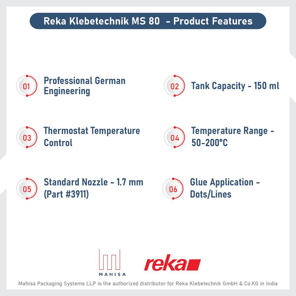 Reka Klebetechnik - MS 80 - Mechanical Hot-melt Glue Gun
