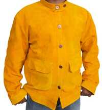 Leather Safety Jacket - Color: Yellow
