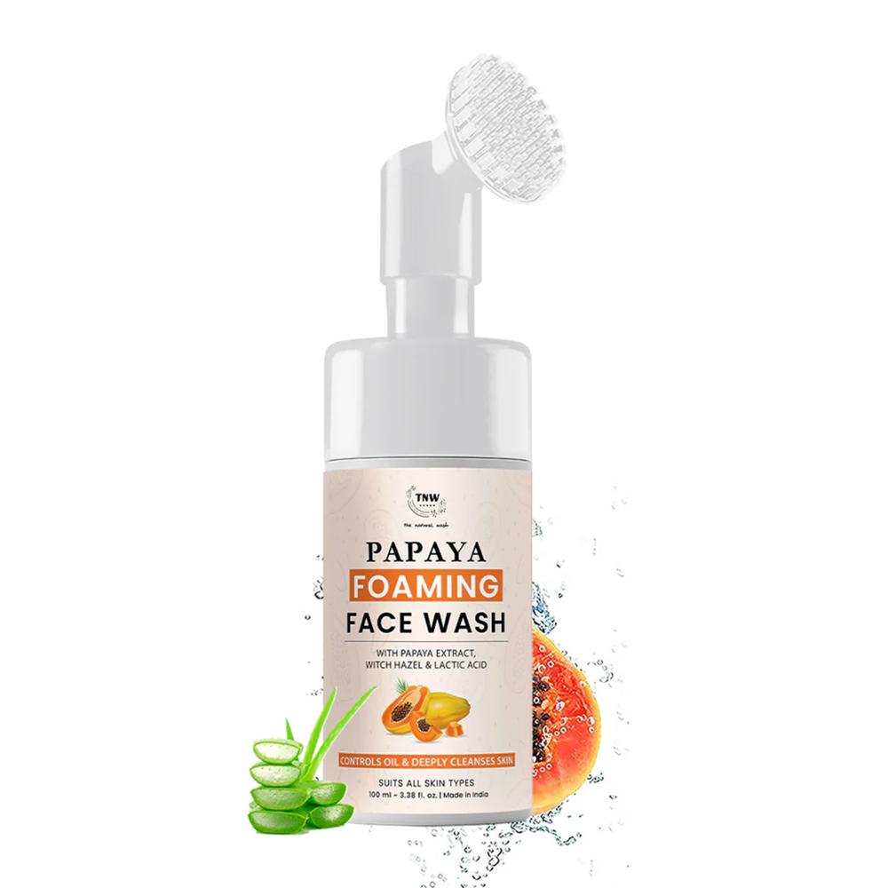 Papaya Foaming Face Wash with Lactic Acid And Panthenol