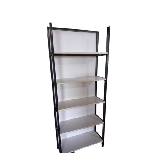 Book Rack with Wooden Shelves