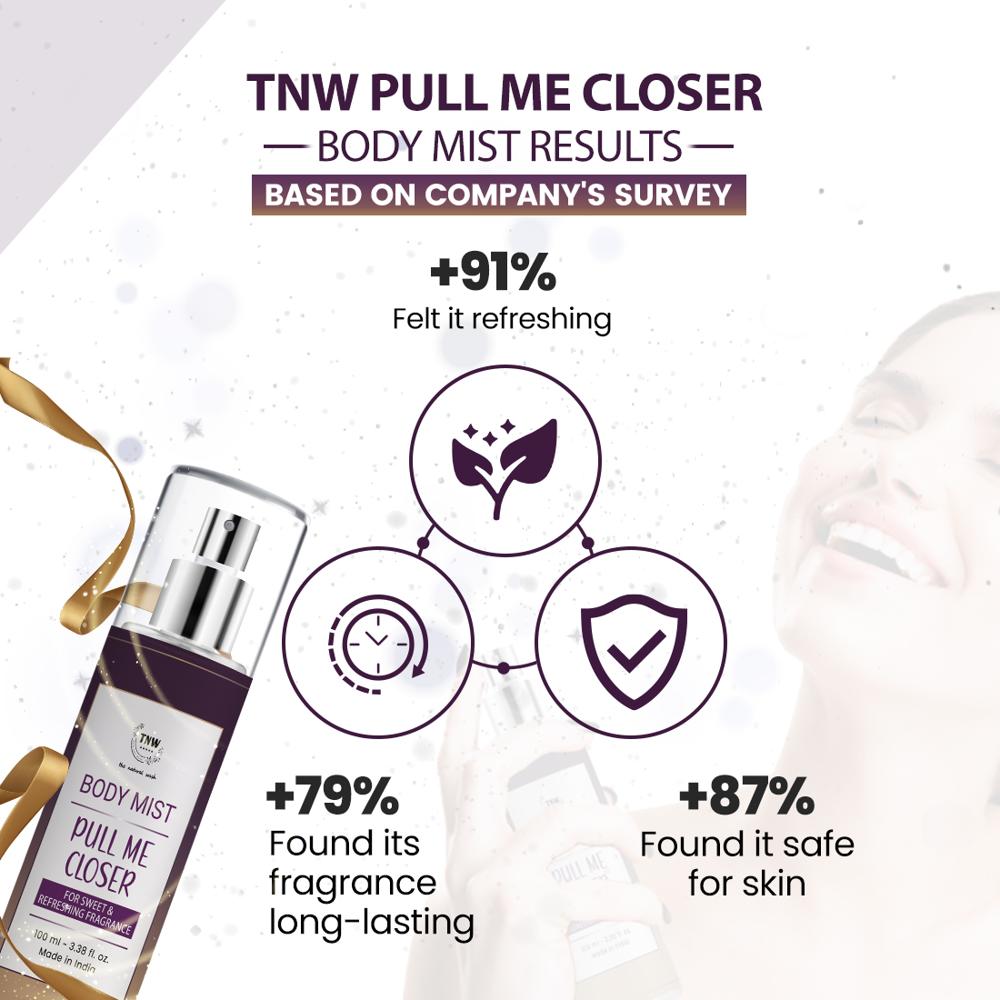 TNW Pull Me Closer Body Mist | With Sweet & Refreshing Fragrance | For Long-lasting freshness