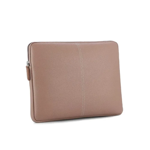 Beige Laptop Sleeve - Color: Brown