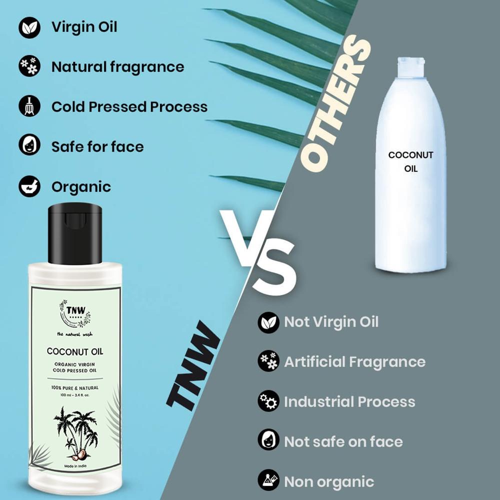 Coconut Oil For Soft Hair And Supple Skin Suitable For All Skin & Hair Types - Characteristics: No Side Effect