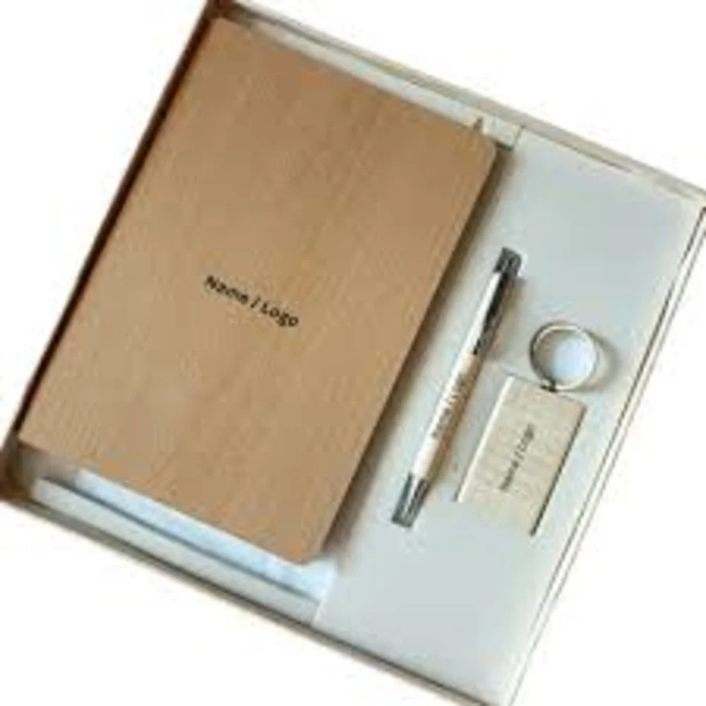 PU Leather combo pen with keychain