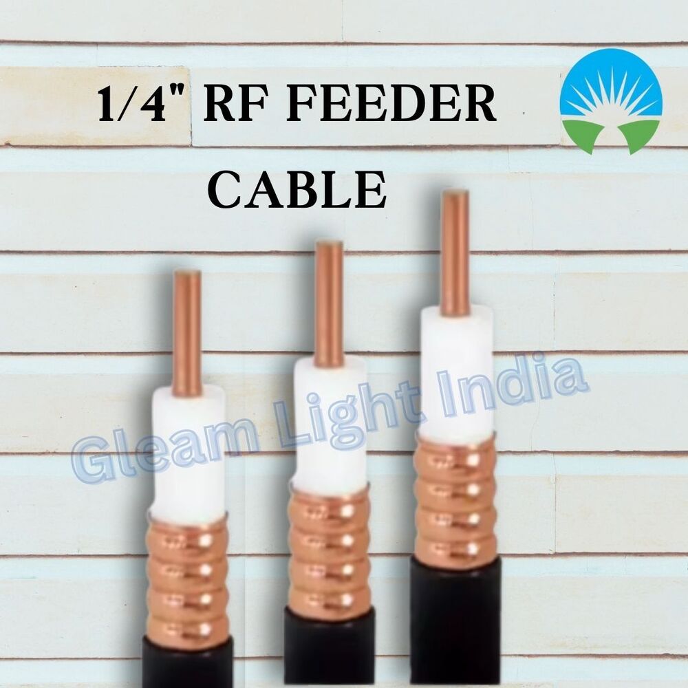 Super Flex Rf Feeder Cable - Copper Conductor, 4 Inch, Black Ptfe Jacket | 50 Ohm Impedance, Solid Round Conductor, Reliable Signal Transmission