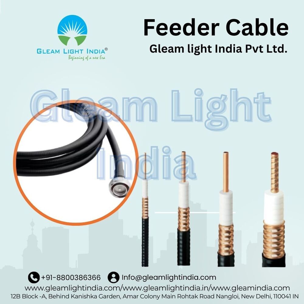 Super Flex Rf Feeder Cable - Copper Conductor, 4 Inch, Black Ptfe Jacket | 50 Ohm Impedance, Solid Round Conductor, Reliable Signal Transmission