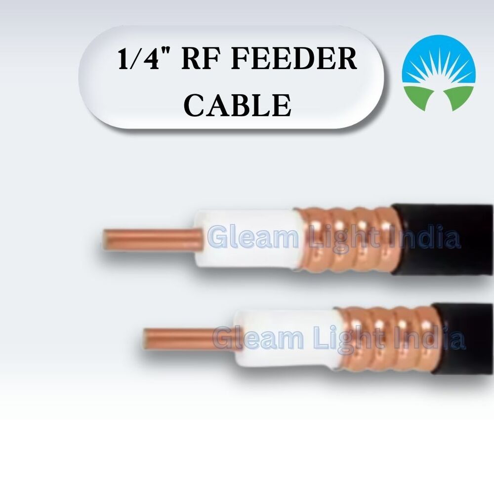 Super Flex Rf Feeder Cable - Copper Conductor, 4 Inch, Black Ptfe Jacket | 50 Ohm Impedance, Solid Round Conductor, Reliable Signal Transmission