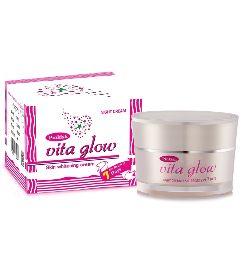 Pinkish Vita Glow Skin Whitening Night Cream