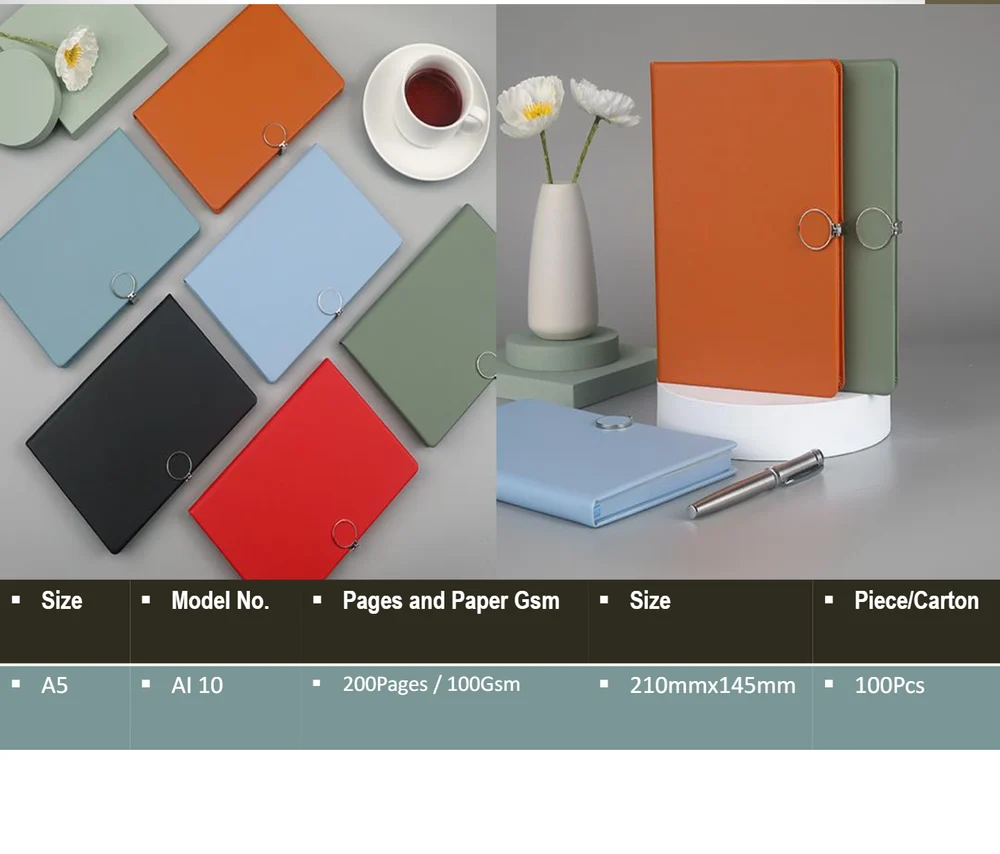 A5 Corporate Notebook Diary - Color: Multicolr