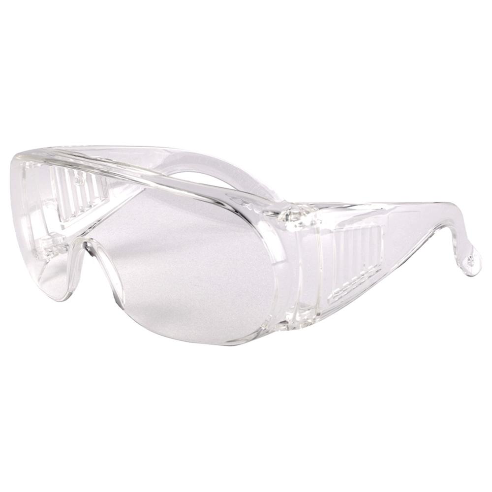 Safety Clear Goggles - Pvc Material, 50g Weight, White And Black Color | Industrial Application, High-quality Eye Protection For Male Users