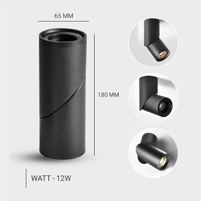 TWIST SURFACE LED Surface Mount Cylinder Light