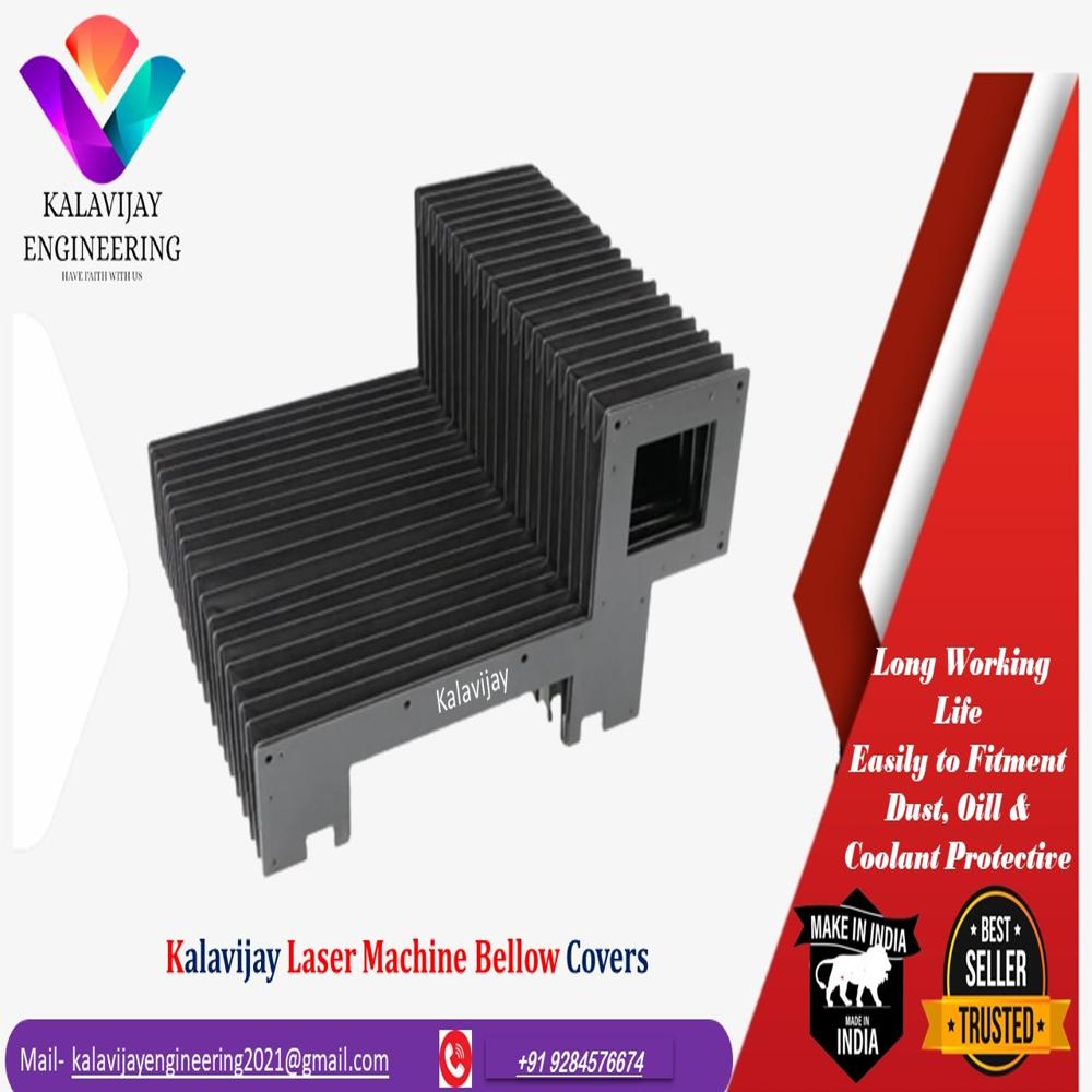 Cmm Machine Bellow - Reducing Shape, Polished Surface Treatment | Custom Color Options For Laser Machines