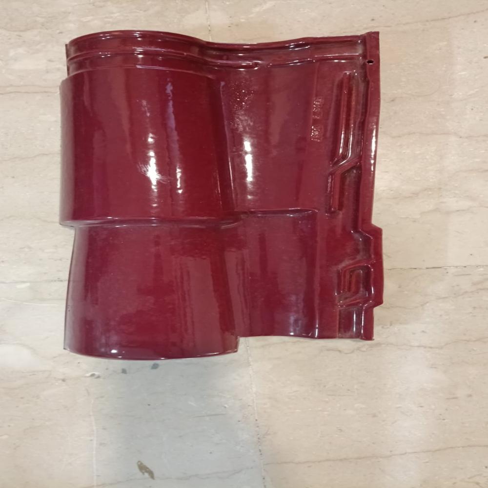 Ceramic Flat Roof Tile - Color: Red