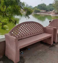 Red Sandstone Garden Bench - Feature: Easy To Clean