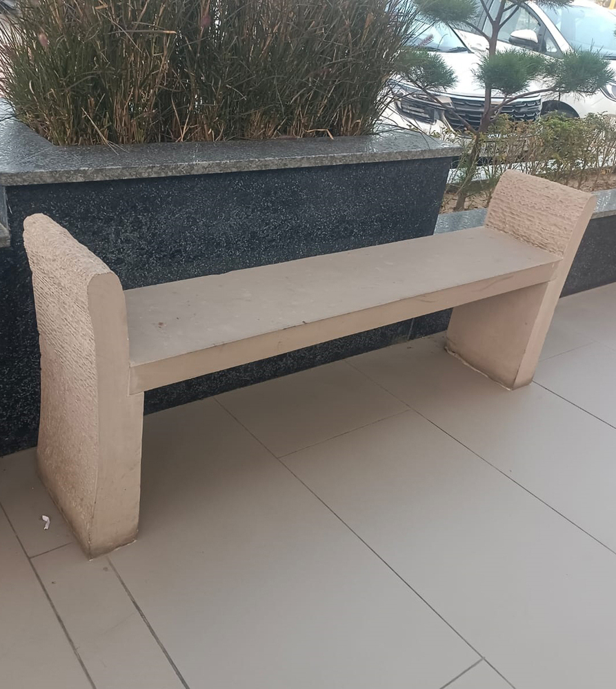 Outdoor Sandstone Bench - Color: Different Available