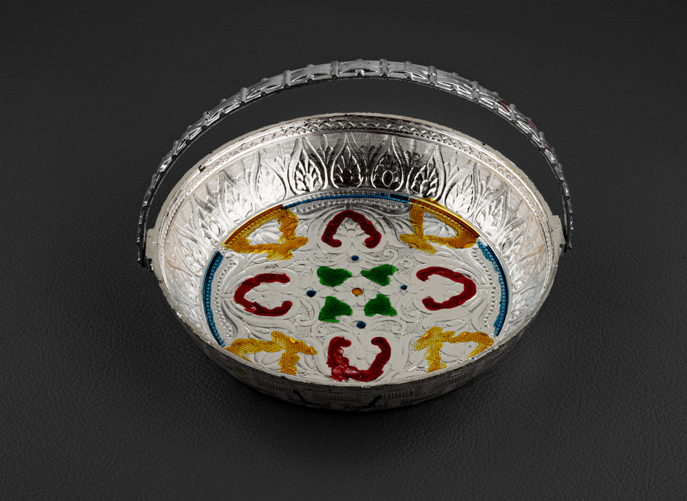 Silver Kankavati Tray