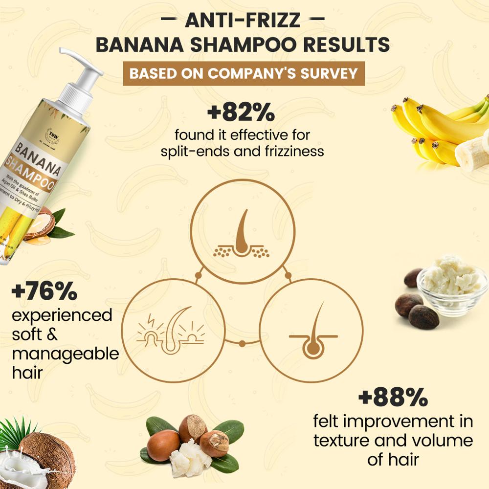 Banana Shampoo (Anti-Frizz Shampoo with Natural Ingredients)