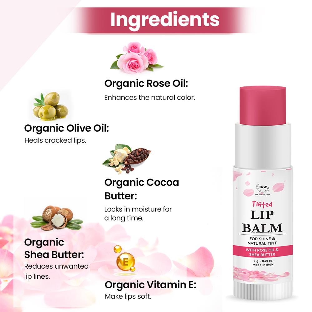 Rose Tinted Lip Balm for Soft & Moisturized Lips