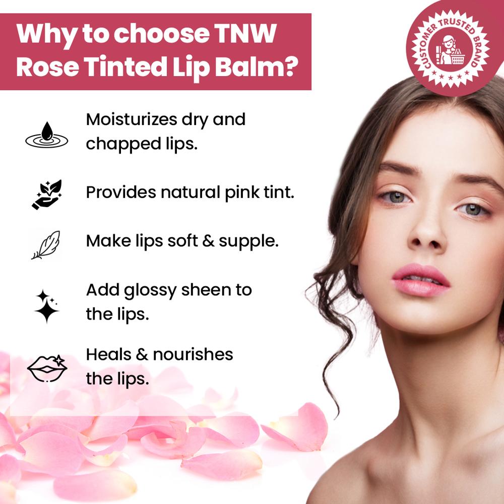 Rose Tinted Lip Balm for Soft & Moisturized Lips