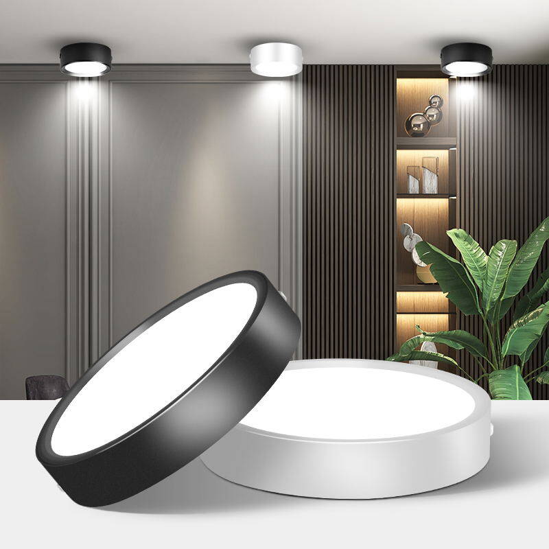 Insocket Surface Light | Round Surface-mount Ceiling Light For Indoor Use | 800 Lumens Energy Efficient Led Downlight For Home | (Cool White) - Color: As Per Demand