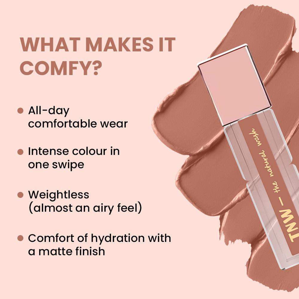 3ml Comfy Matte Liquid Lipstick waterproof, transfer proof