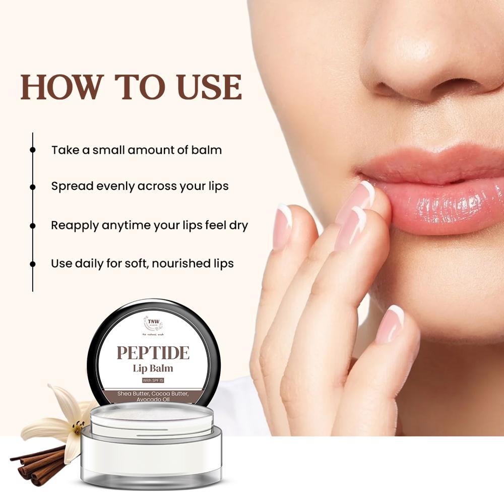 Peptide Lip Balm-Deep Hydration & Softness  Anti-Aging Care with Peptides  Sun Protection