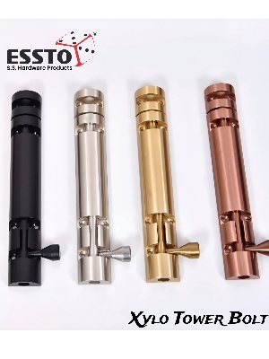Xylo Series Tower Bolt (Aluminium Body + SS Rod)
