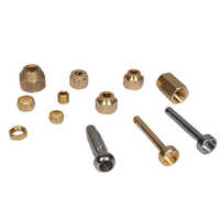 Brass Fitting Parts - Color: Golden