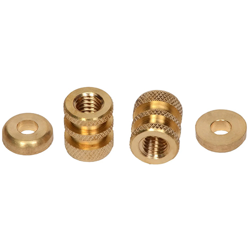 Brass Insert With Plug - Color: Golden