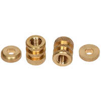 Brass Insert With Plug - Color: Golden