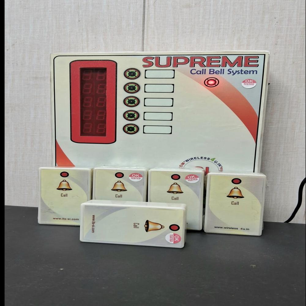 Hotels Call Bell System - Standard Size, Red Tube Chip, Ip65 Protection Level | Animation Display For Hospital And Restaurant Use