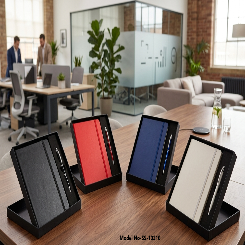 Metal Diary & Pen Set (ss-10210) - Color: Multicolour