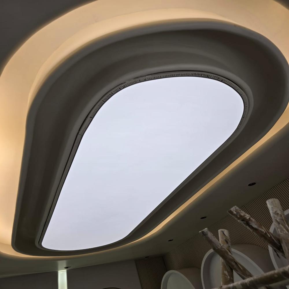 0.18 MM Translucent White Matte Stretch Ceiling