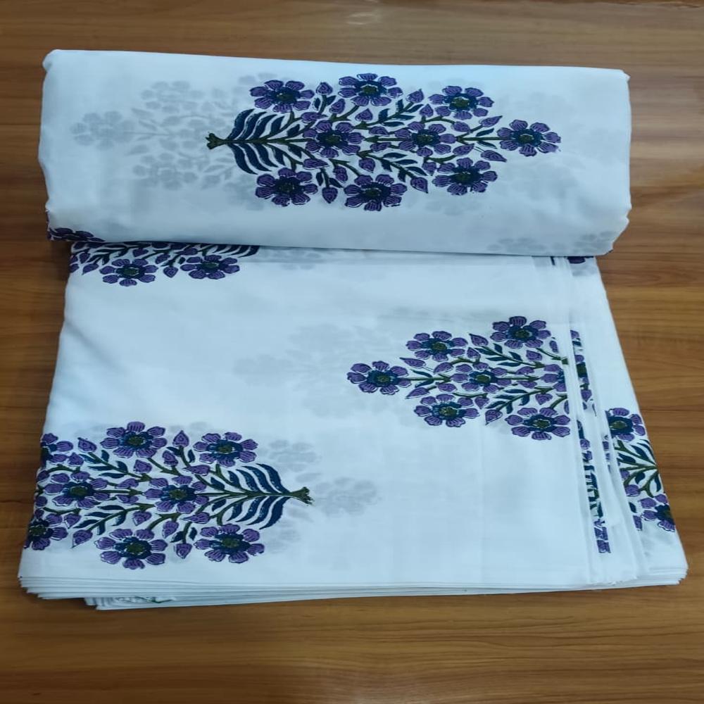 Hand Block Printed Cotton Fabric - Attributes: Light In Weight