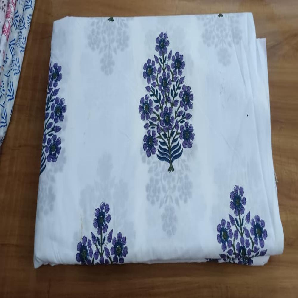 Hand Block Printed Cotton fabric