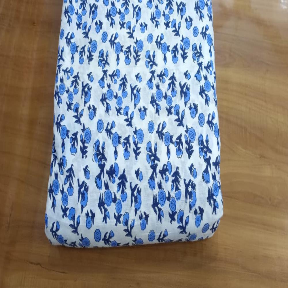Hand Block Printed Cotton fabric