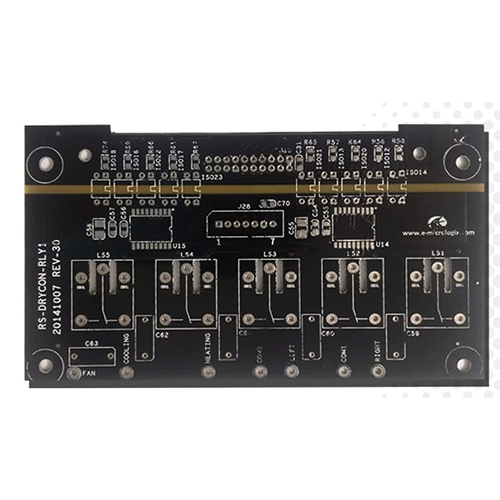 Double Side PTH PCB 1.80MM 35 Micron With SMOBC Black Hal lp Finish