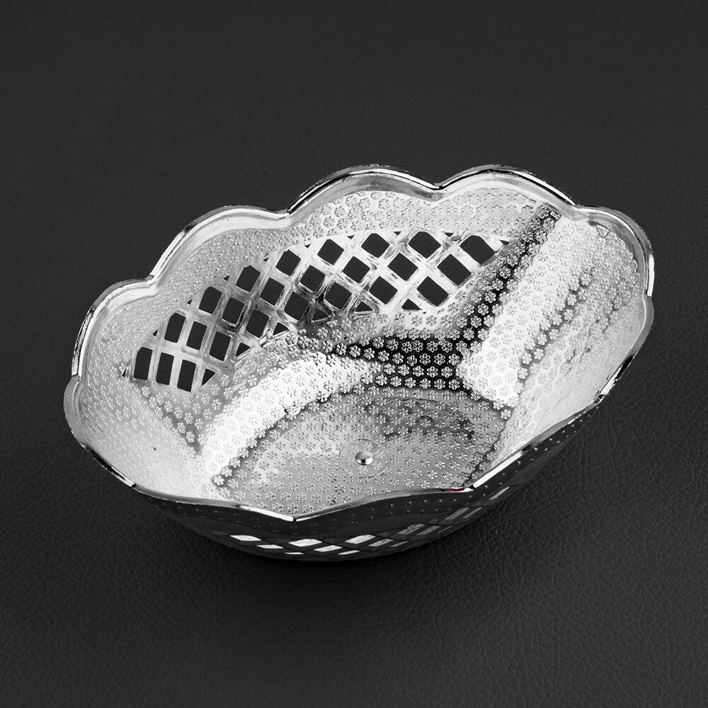Fruits And Vegetable Anitque Design Silver Plastic Tray