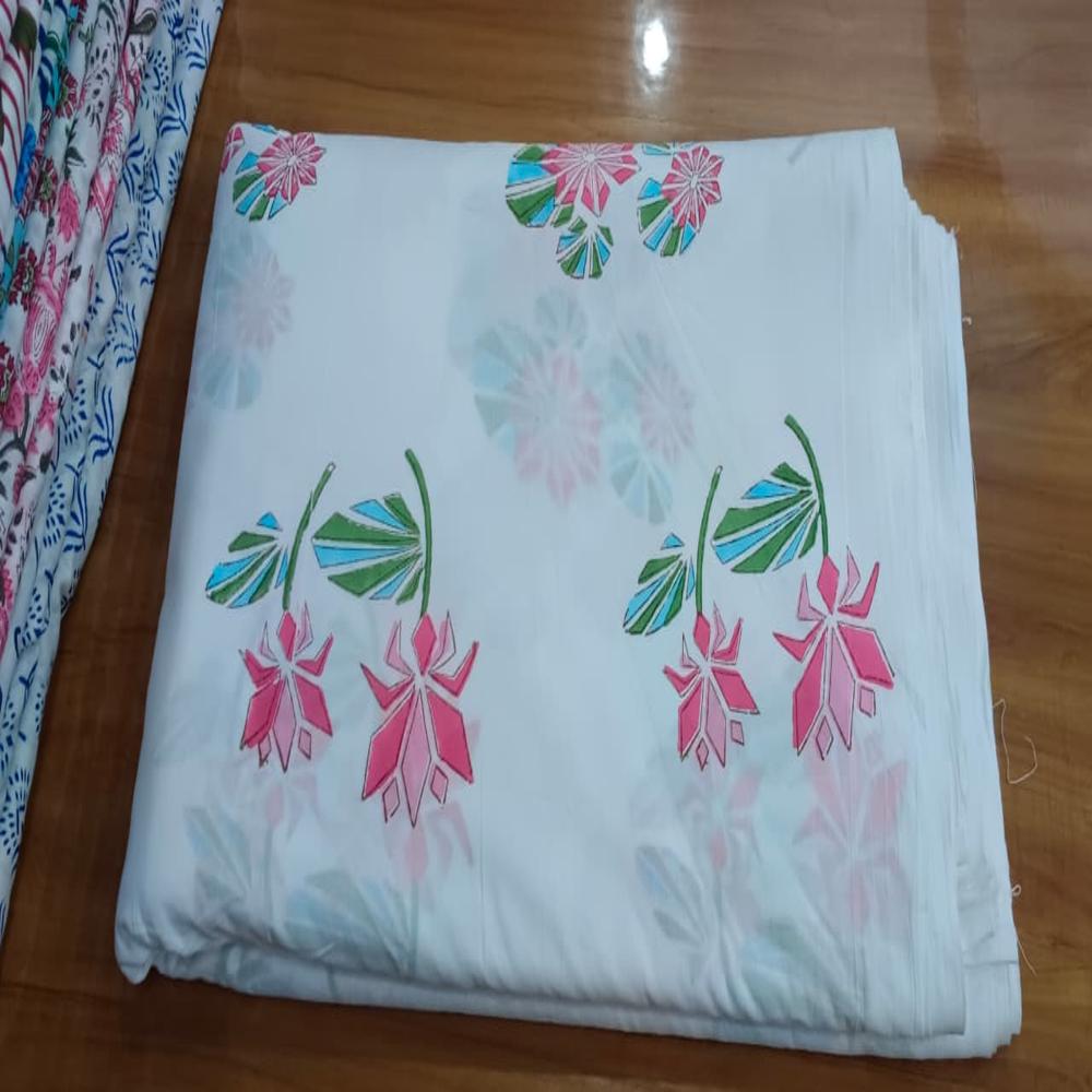 Sanganeri Block Printed Cotton Fabric