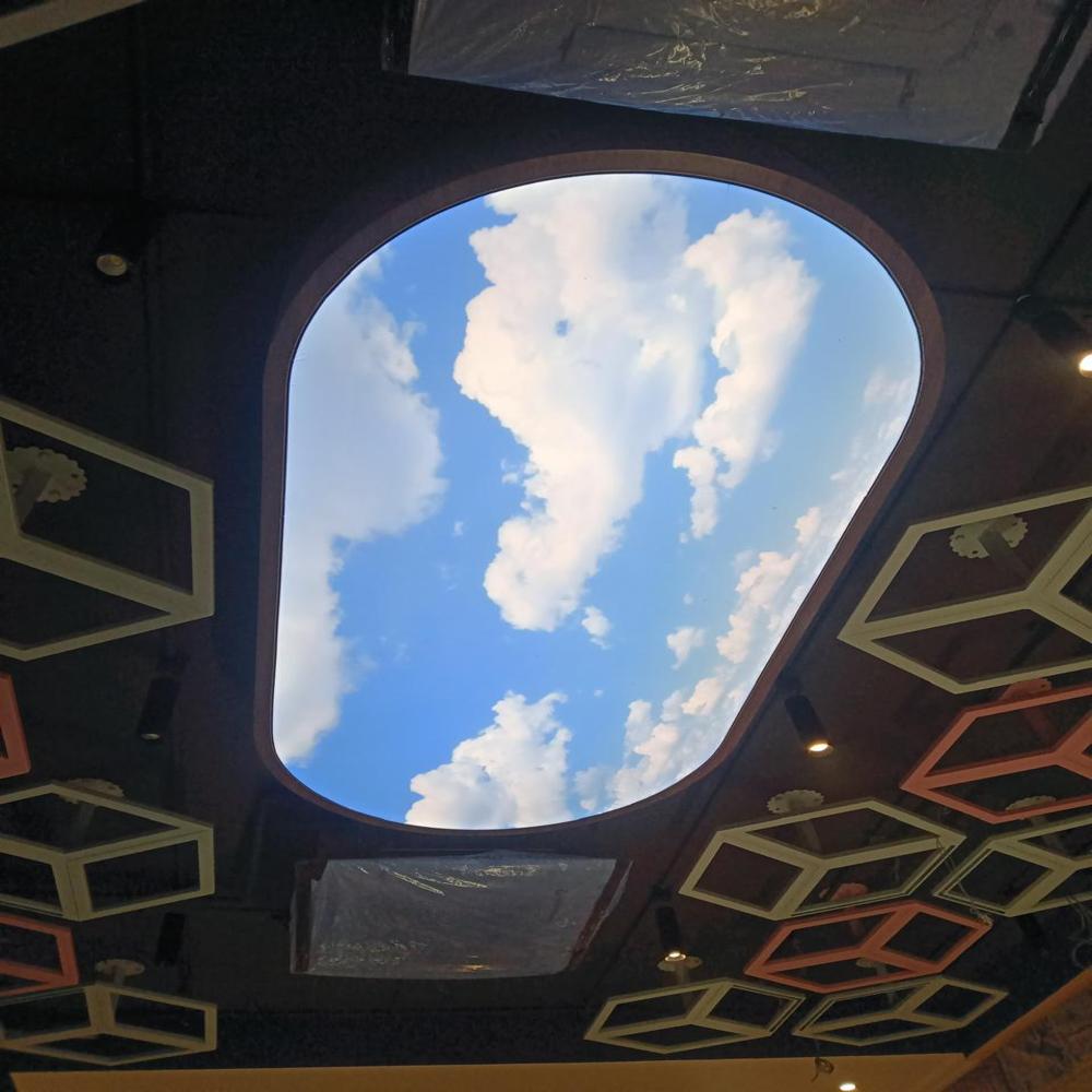 0.5mm Aluminium 3D Sky Cloud Stretch Ceiling