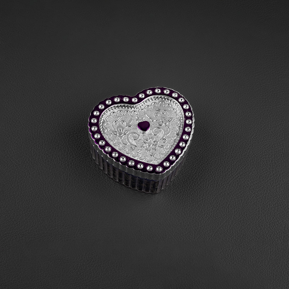 Heart Shape Antique  Shape Silver Dryfruit Box