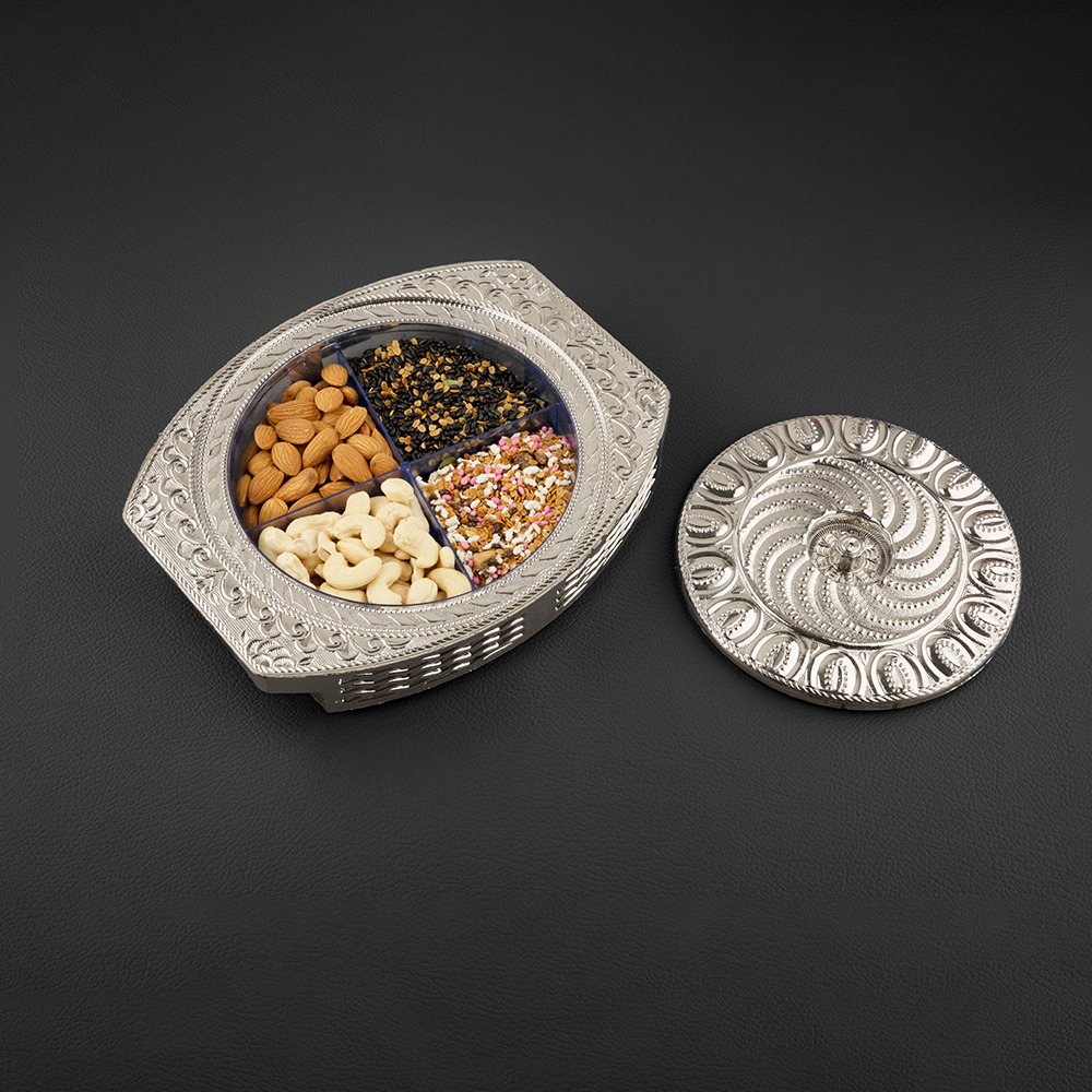 Silver Dryfruit Box - Features: Durable