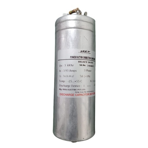 1 Kvar 440 Volt 3 Phase Cylindrical Type Capacitor - Application: High Voltage