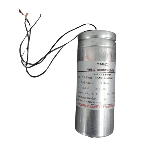 1 Kvar 440 Volt 3 Phase Cylindrical Type Capacitor - Application: High Voltage