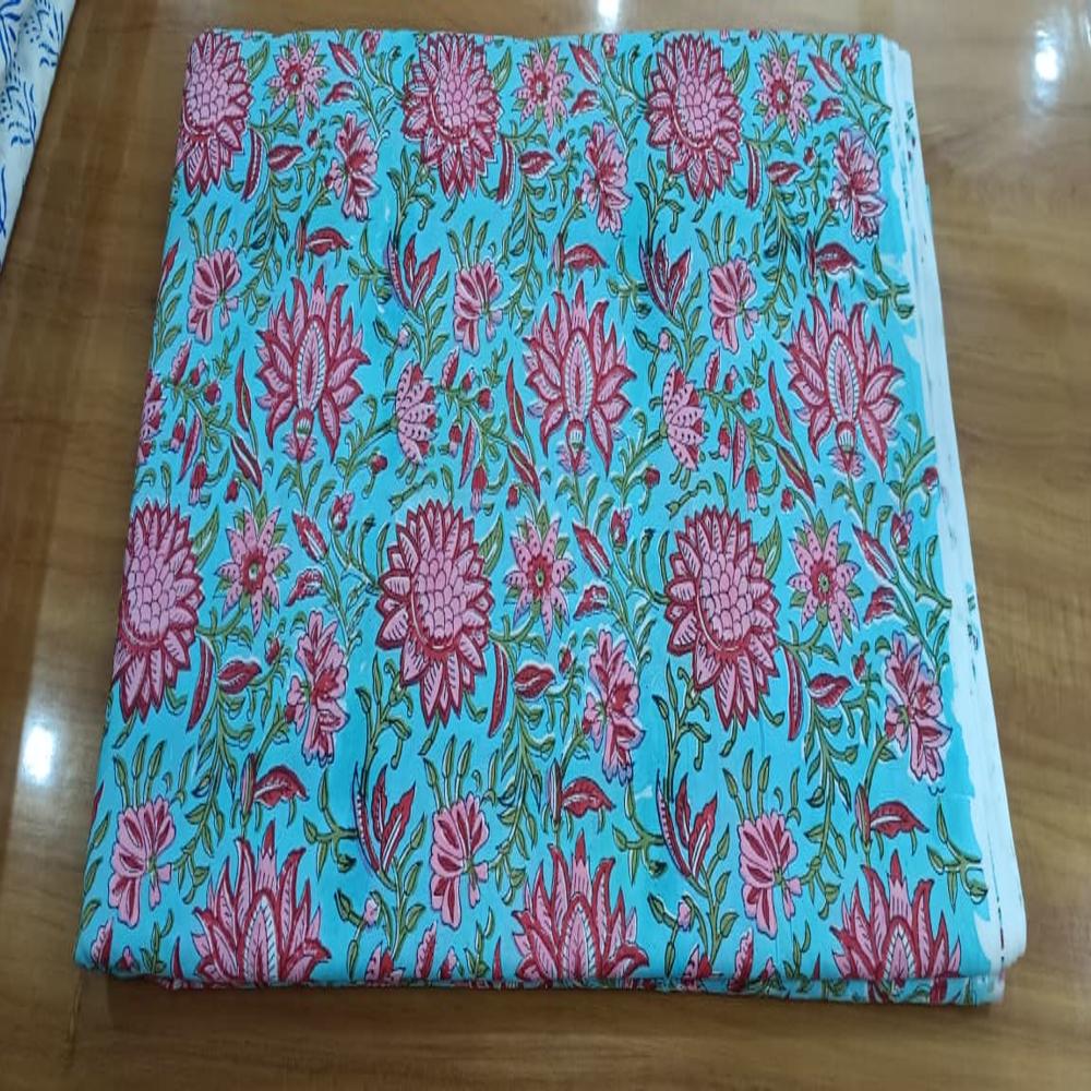 Hand Block Printed Cotton fanric