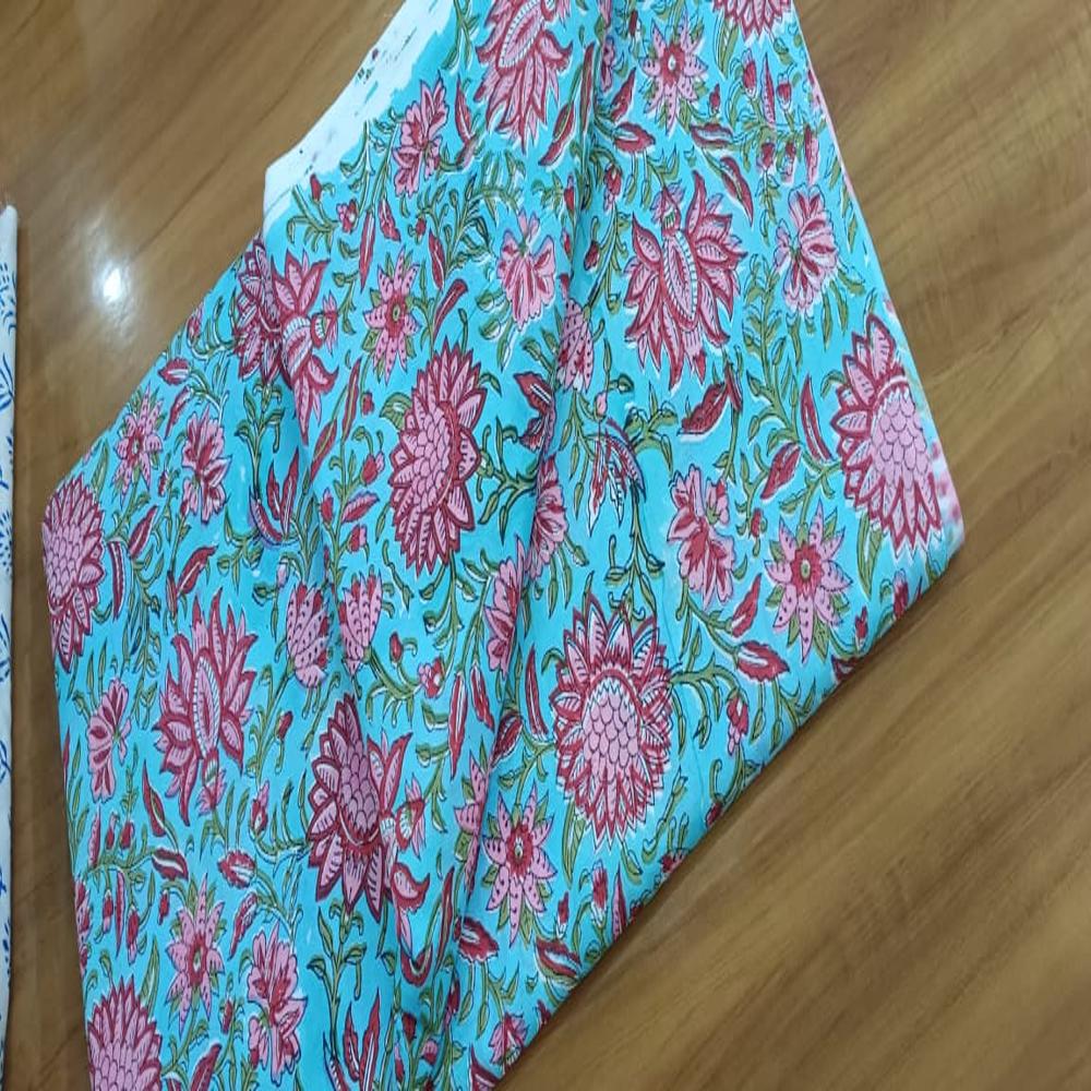 Hand Block Printed Cotton fanric