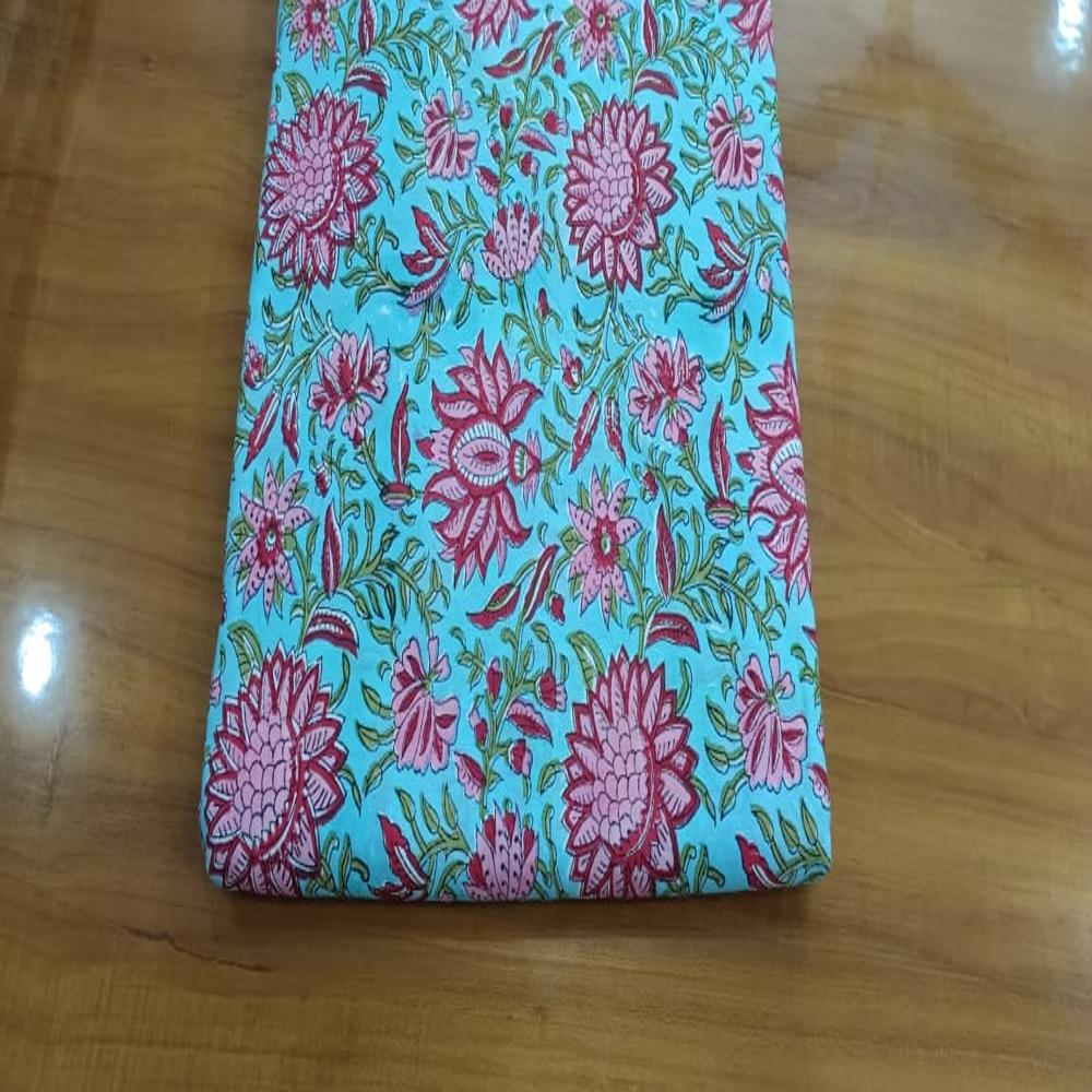 Hand Block Printed Cotton fanric